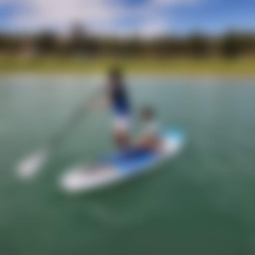 Thomas family Ouyen Lake paddleboarding