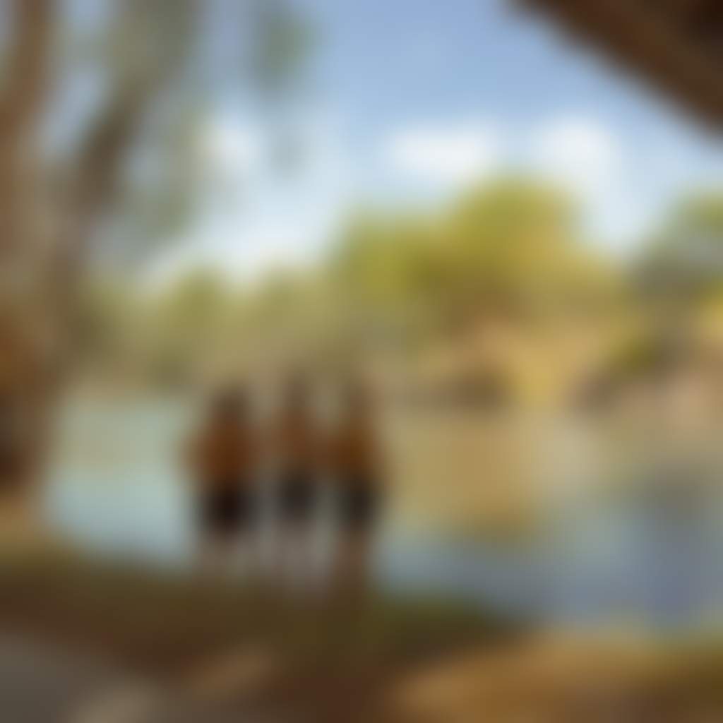 Kids standing under the bridge at Corowa Howlong